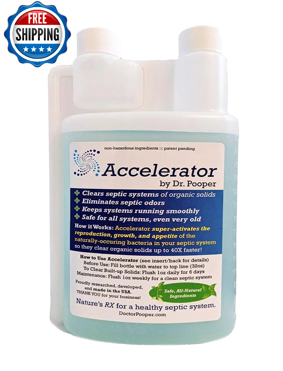 Dr. Pooper Accelerator Septic Tank Treatment Environment-Friendly Septic System