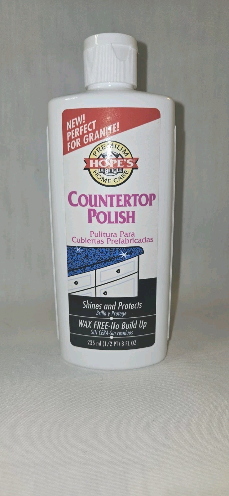 Hope’s Premium Home Care Countertop Polish, 8 Oz.