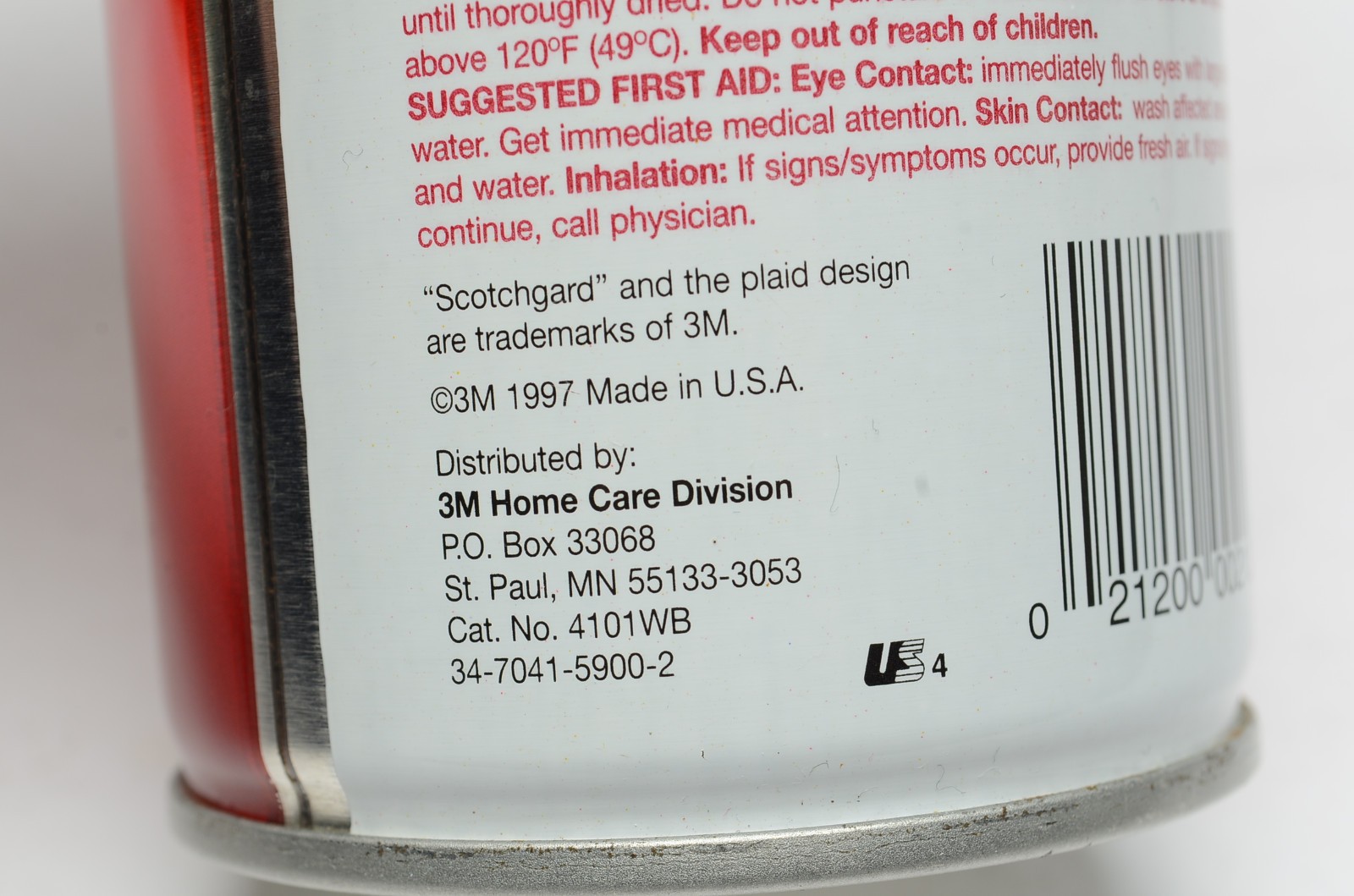 Scotchgard Fabric Upholstery Protector 14 oz 1997 Old Formula Approx. 60% Full