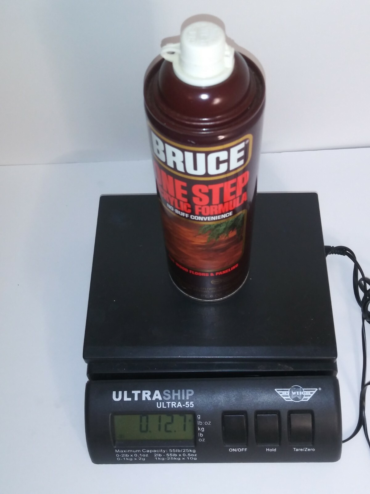Vtg Bruce One Step Acrylic Formula Can DISPLAY MOVIE PROP Half Full 12.7oz