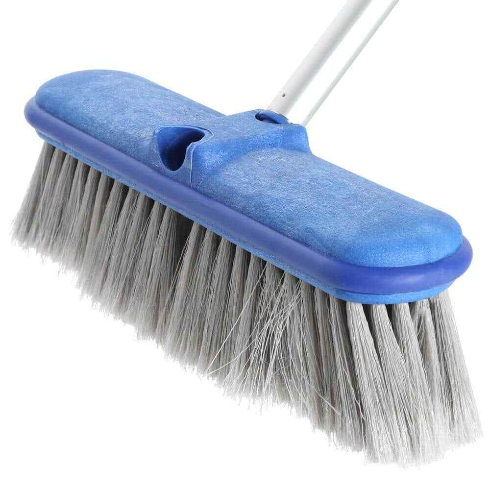 Car Wash Brush Telescoping Long Handle Auto Flow Thru Scrub RV Boat Van Truck