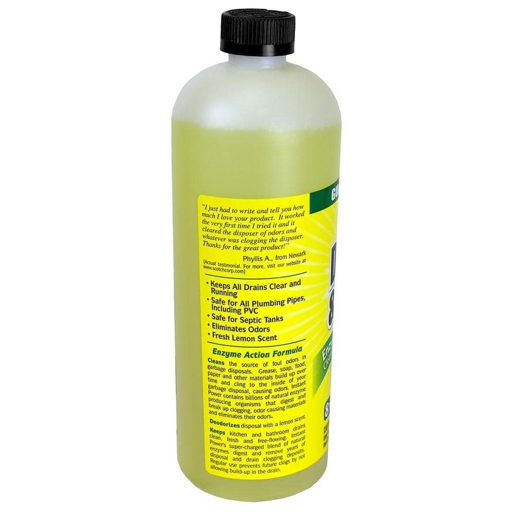 Garbage Disposal Drain Cleaner and Odor Remover for Sink 33.8 Oz. Lemon