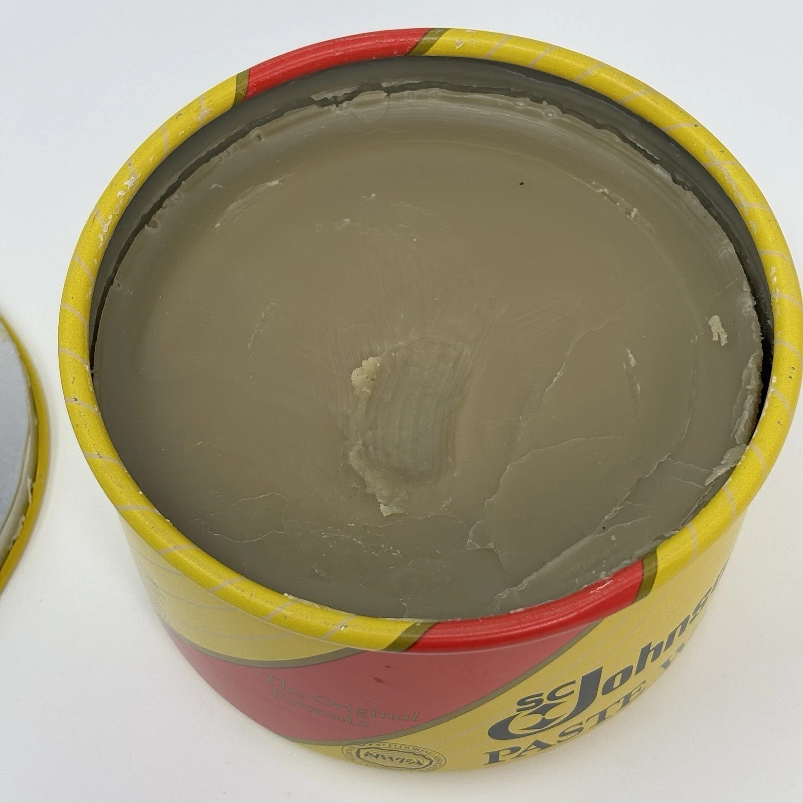 SC Johnson Wood Paste Wax Original Formula 16oz 1998 OPEN 90% Full Discontinued