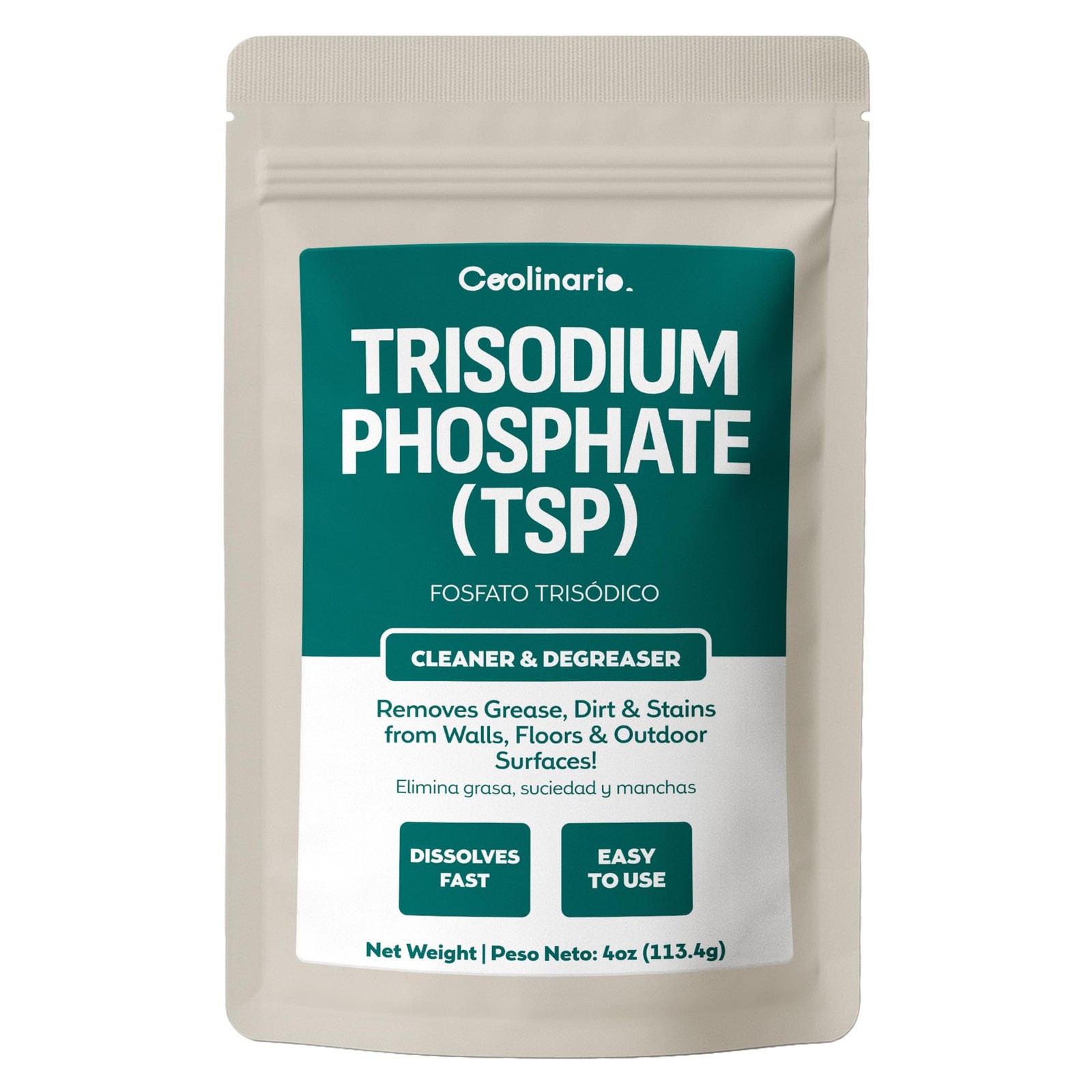 Trisodium Phosphate – TSP Cleaner (4 Oz) Heavy-Duty Cleaner & Degreaser for W…