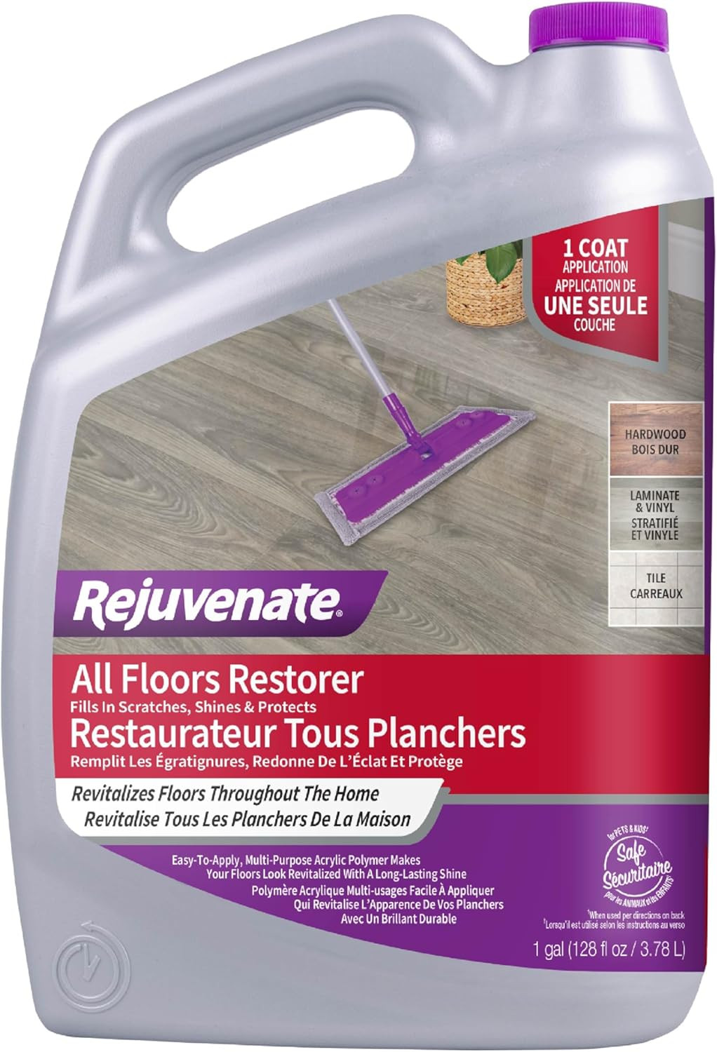 All Floors Restorer and Polish Fills in Scratches Protects & Restore
