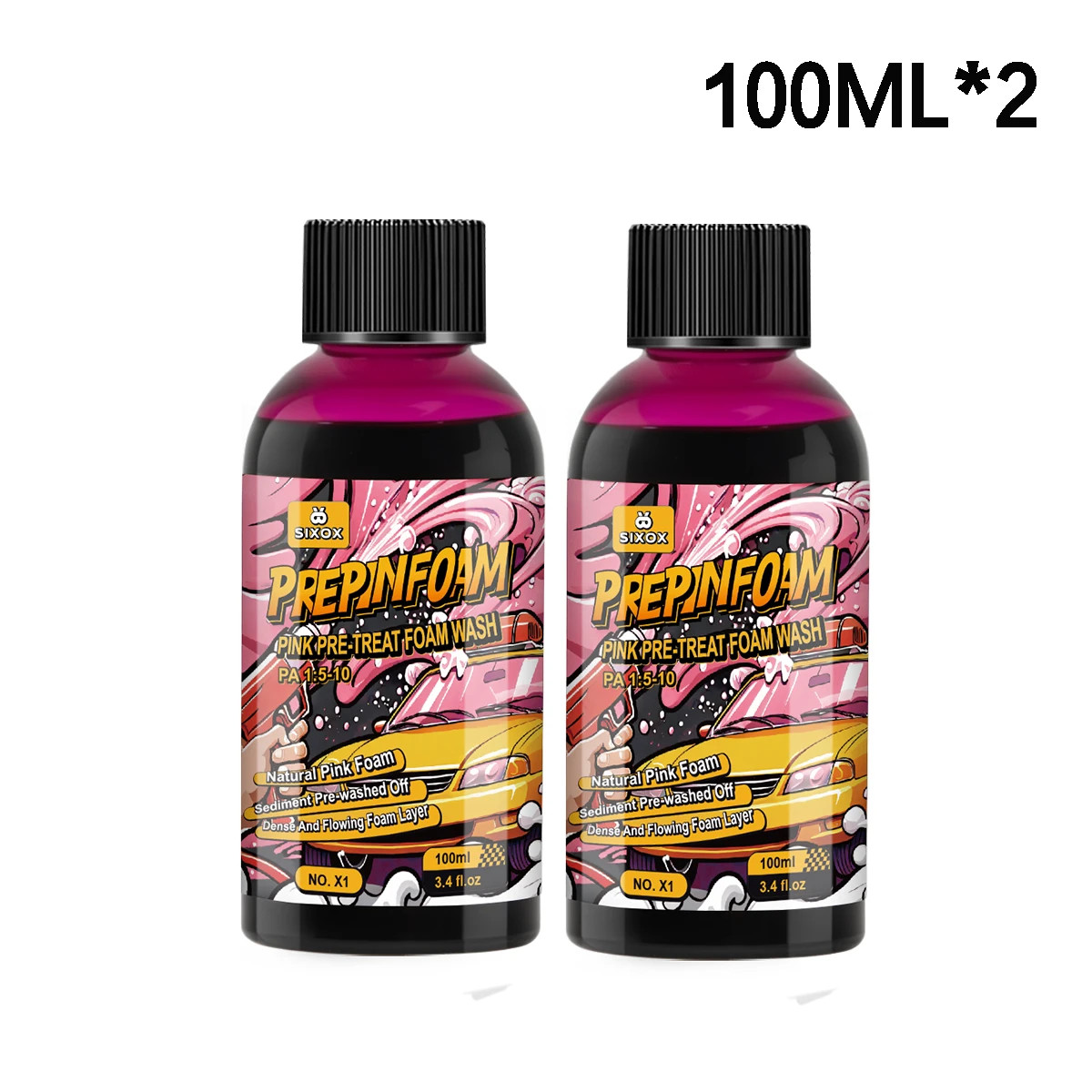 Pink Magic Foam Car Wash Shampoo High Concentration Super Foam Cleaner