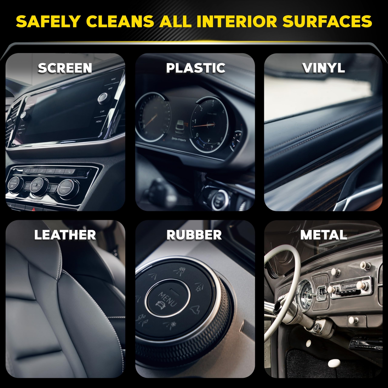 Meguiars Quik Interior Detailer Cleaner 24oz Gentle Protectant for Car Surfaces