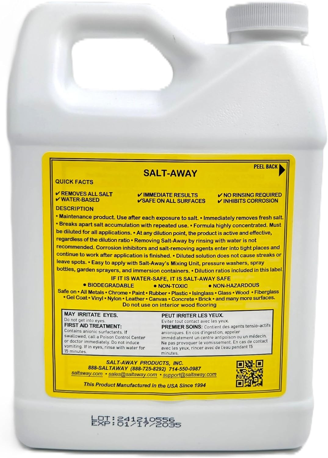 Salt-Away® Concentrate Quart – 32 fl oz (946 ML)