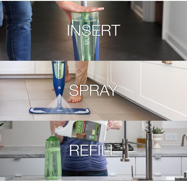 Multi-Surface Hard Floor Cleaner Spray Mop Cartridge – 34 Fl Oz – Unscented