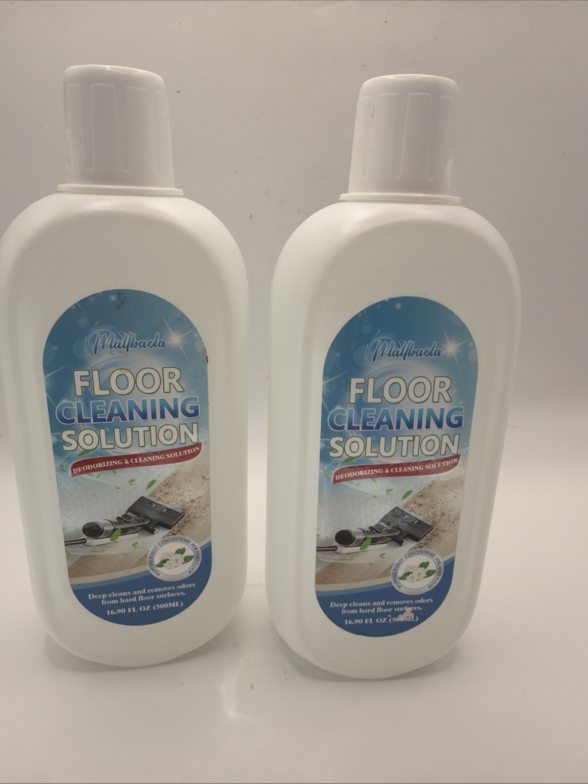 2 Bottles Cleaning Solutions concentrate For Hard Floors 16.9 Oz Mallbaola