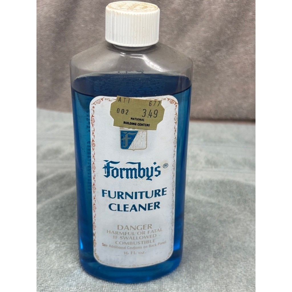 Vintage Formby’s Furniture Cleaner 16 oz Full Discontinued Dissolves Wax