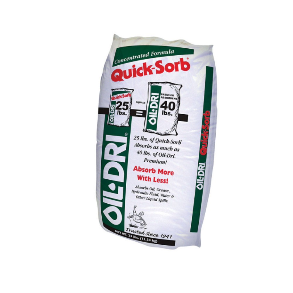 Oil Dri I05025 Universal Granular Clay Brown Oil Absorbent Bag 25 lbs.