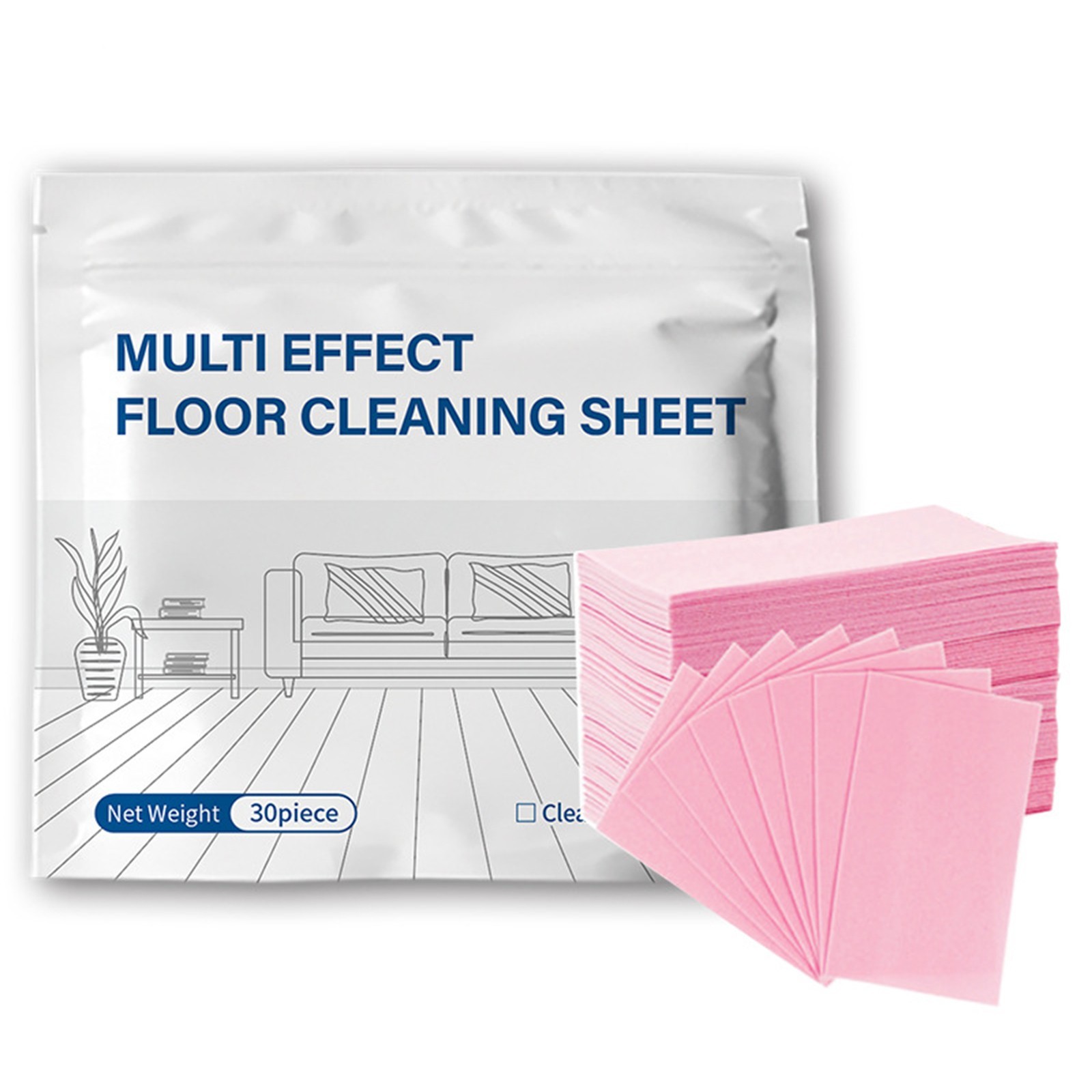Concentrated Floor Cleaning Tablets 30Pcs for Multiple Floor Types