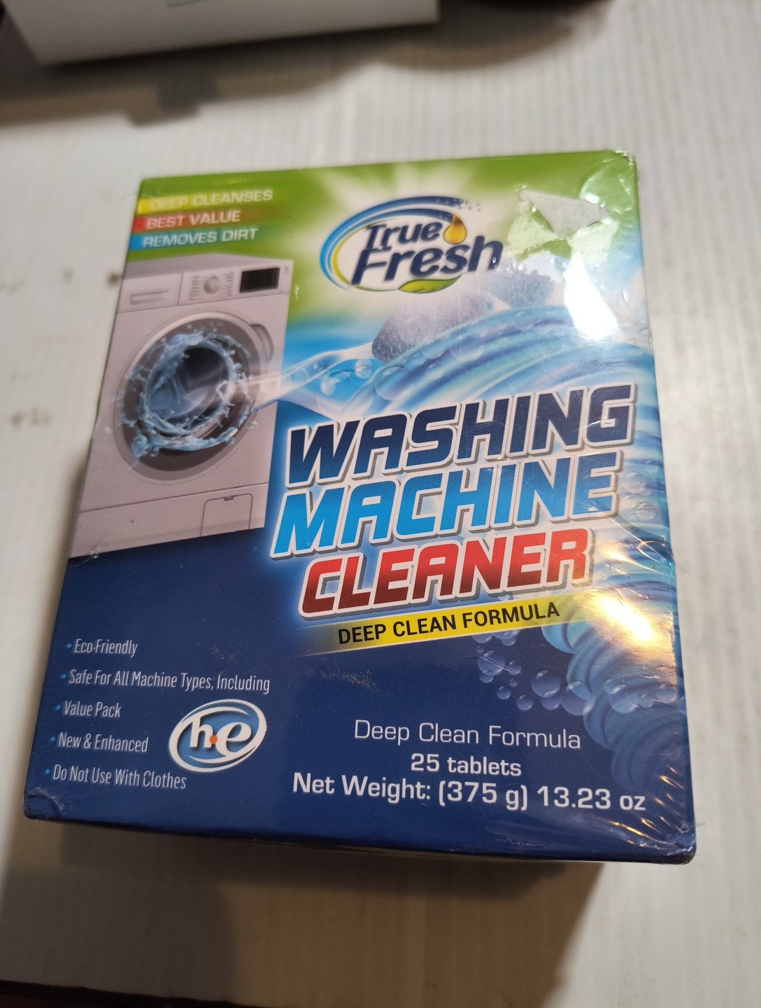 True Fresh Washing Machine Cleaner Tablets, 25 Solid Deep Cleaning Tablet, Fi…