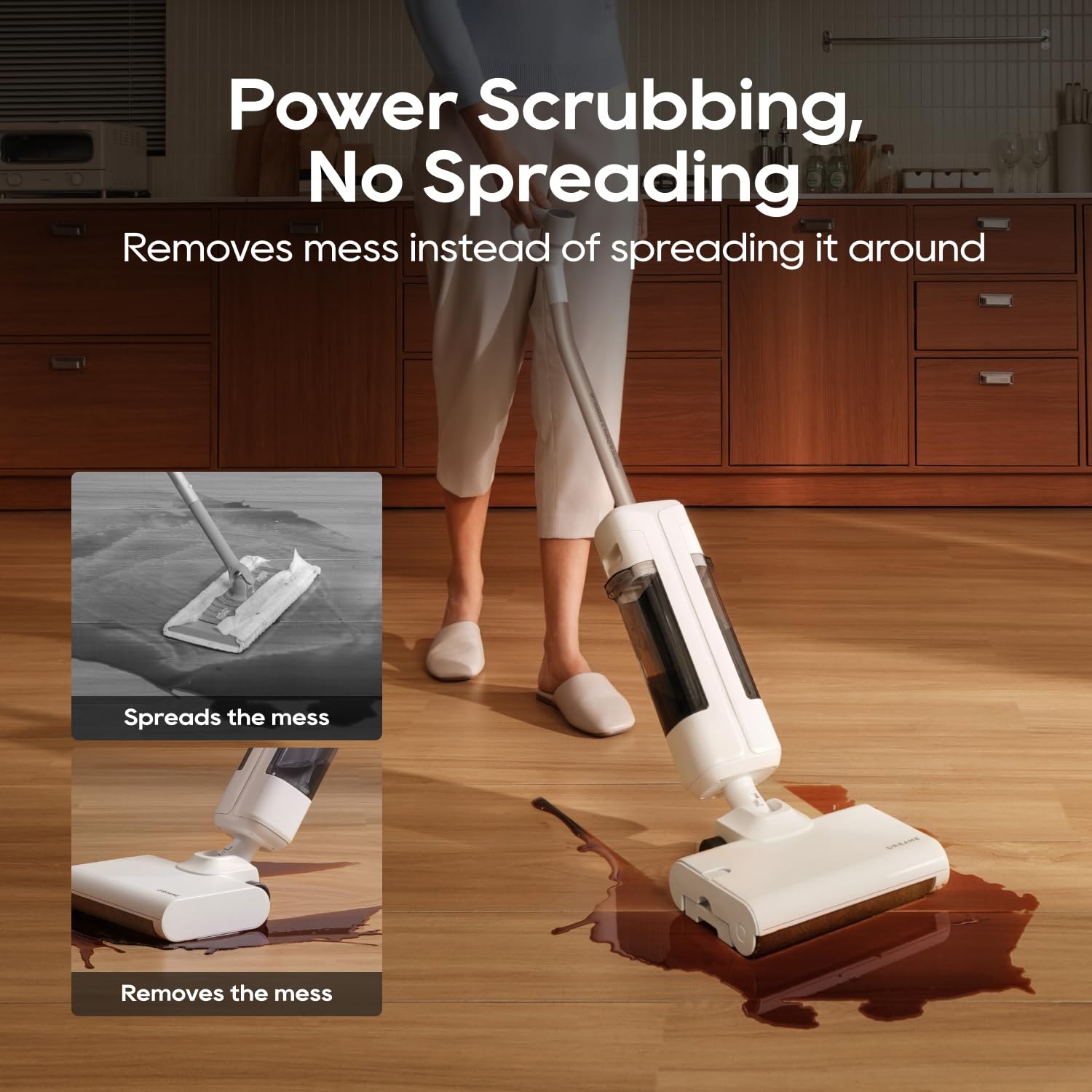 DREAME FloorX 110 Plus Cordless Wet Dry Mop, Cordless Wet Dry Cleaner with 60…