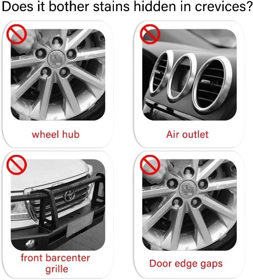 Car Carpet Cleaning Brush, Wheel Hub Scrub Brush Floor Mat Cleani Color: White