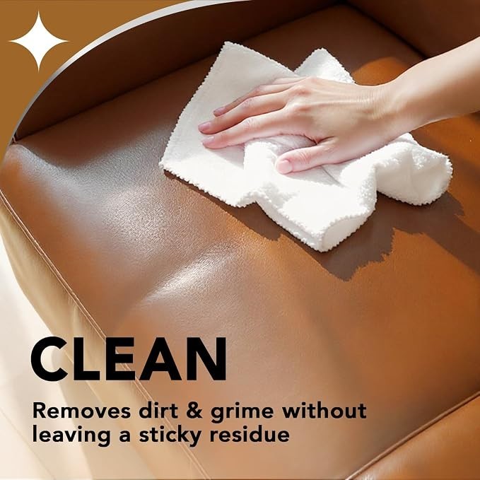 Weiman Leather Cleaner & Conditioner – Cleans, Restores & Protects Leather, UV