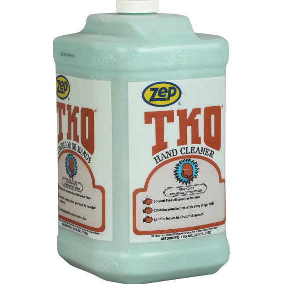 Zep TKO Heavy-Duty Industrial Gritted Hand Cleaner Lemon Solvent-free 1 Gal 4/PK