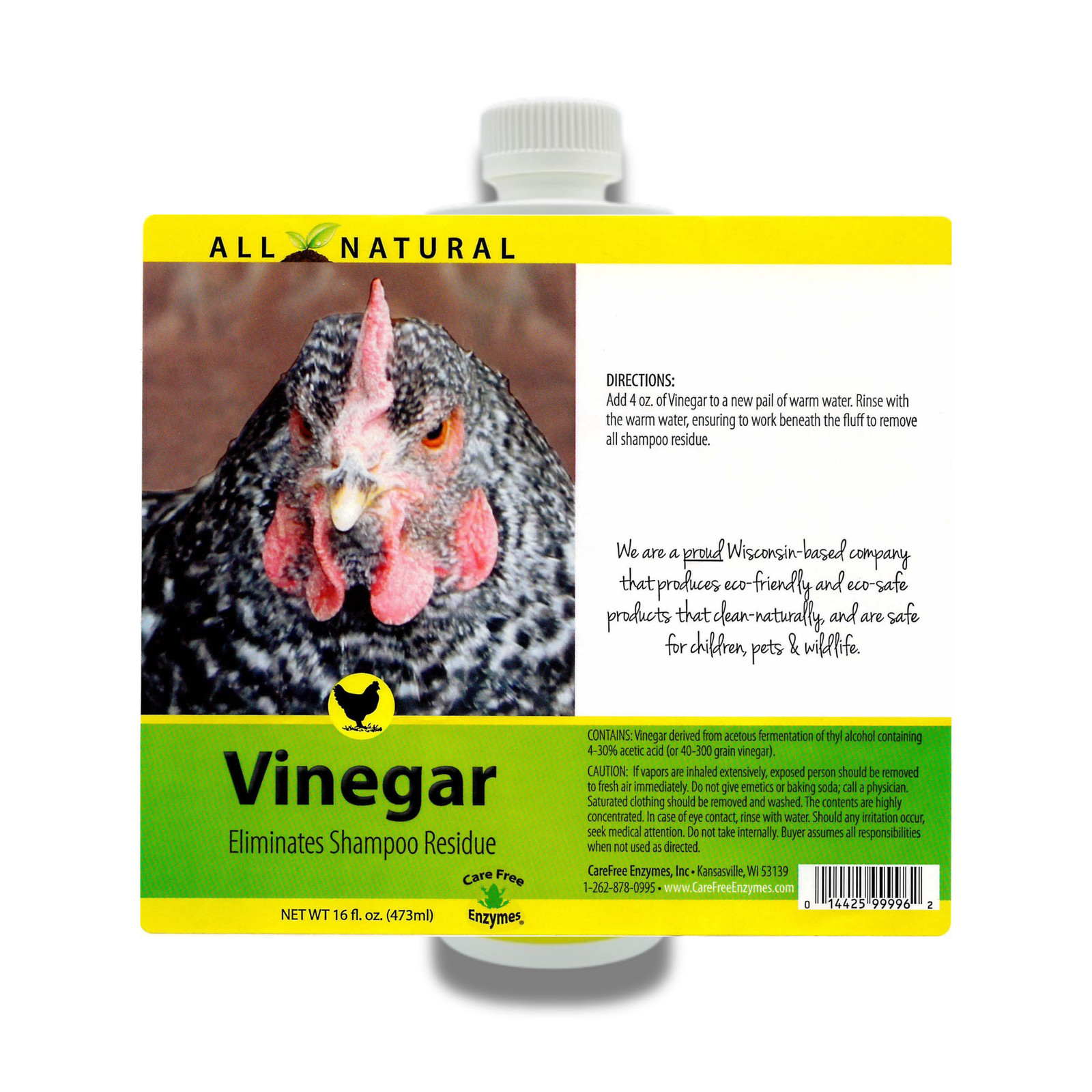 Final Rinse Poultry Vinegar for Show Chickens | Enhances Feather Shine & Health