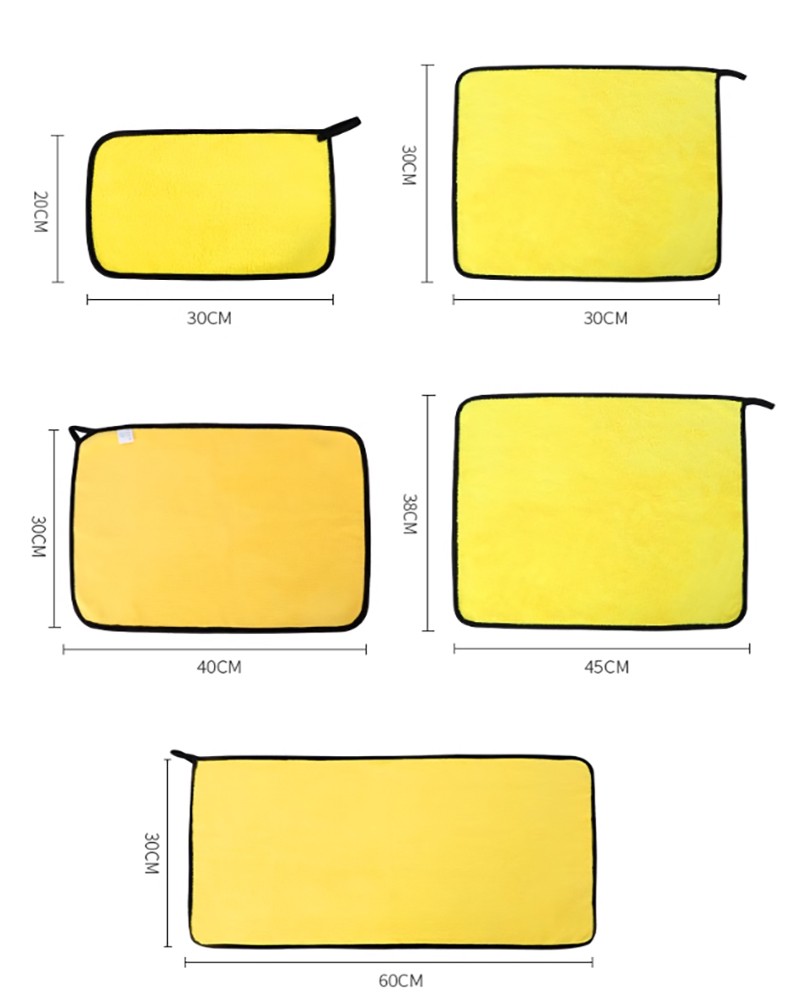 Car Cleaning Towels Microfibre Towel Drying Wash Cloth Super Absorbent Polishing