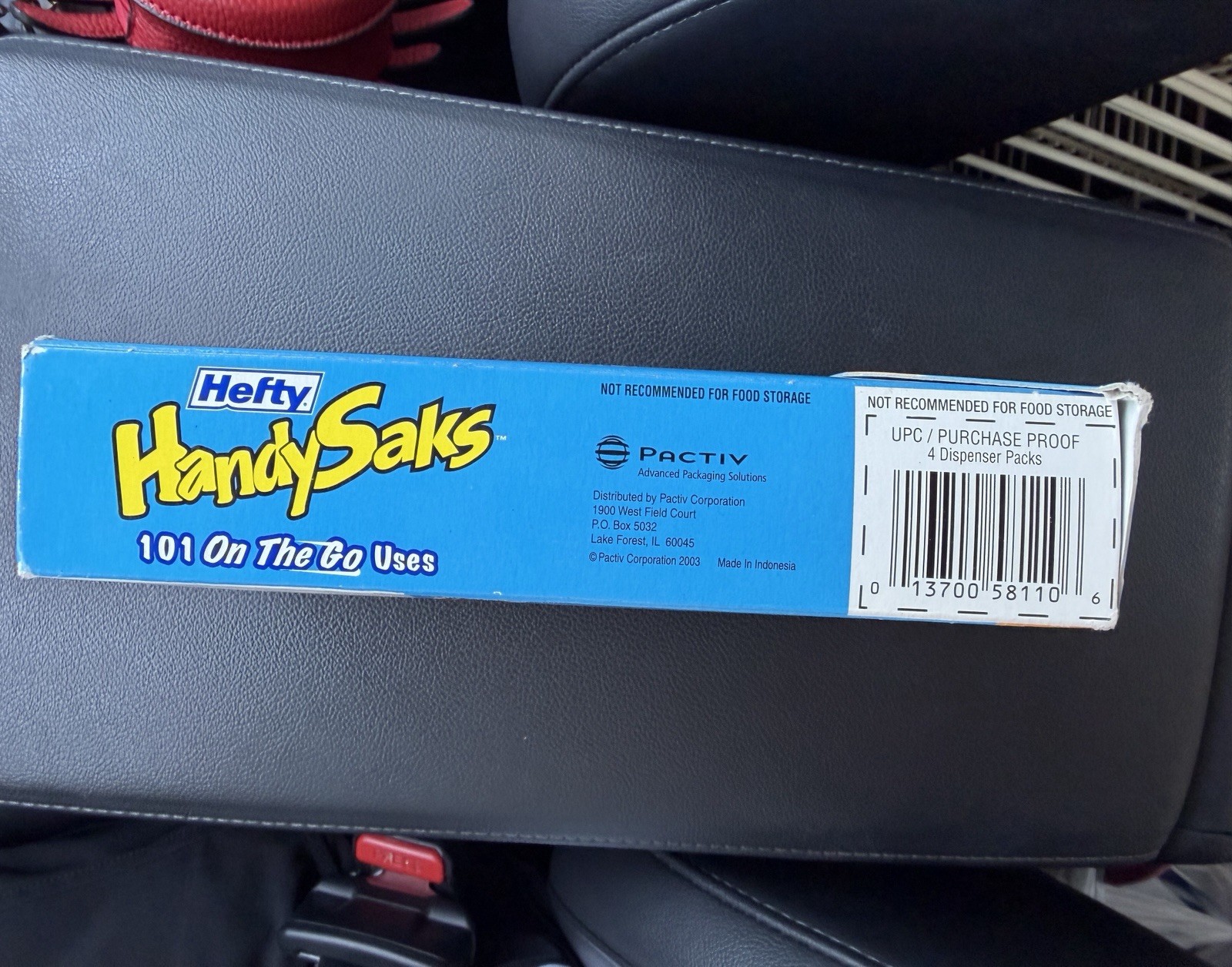 Discontinued 2003 Hefty Handy Saks 4 Gallon 40 4x10ct Plastic Bags On The Go NOS