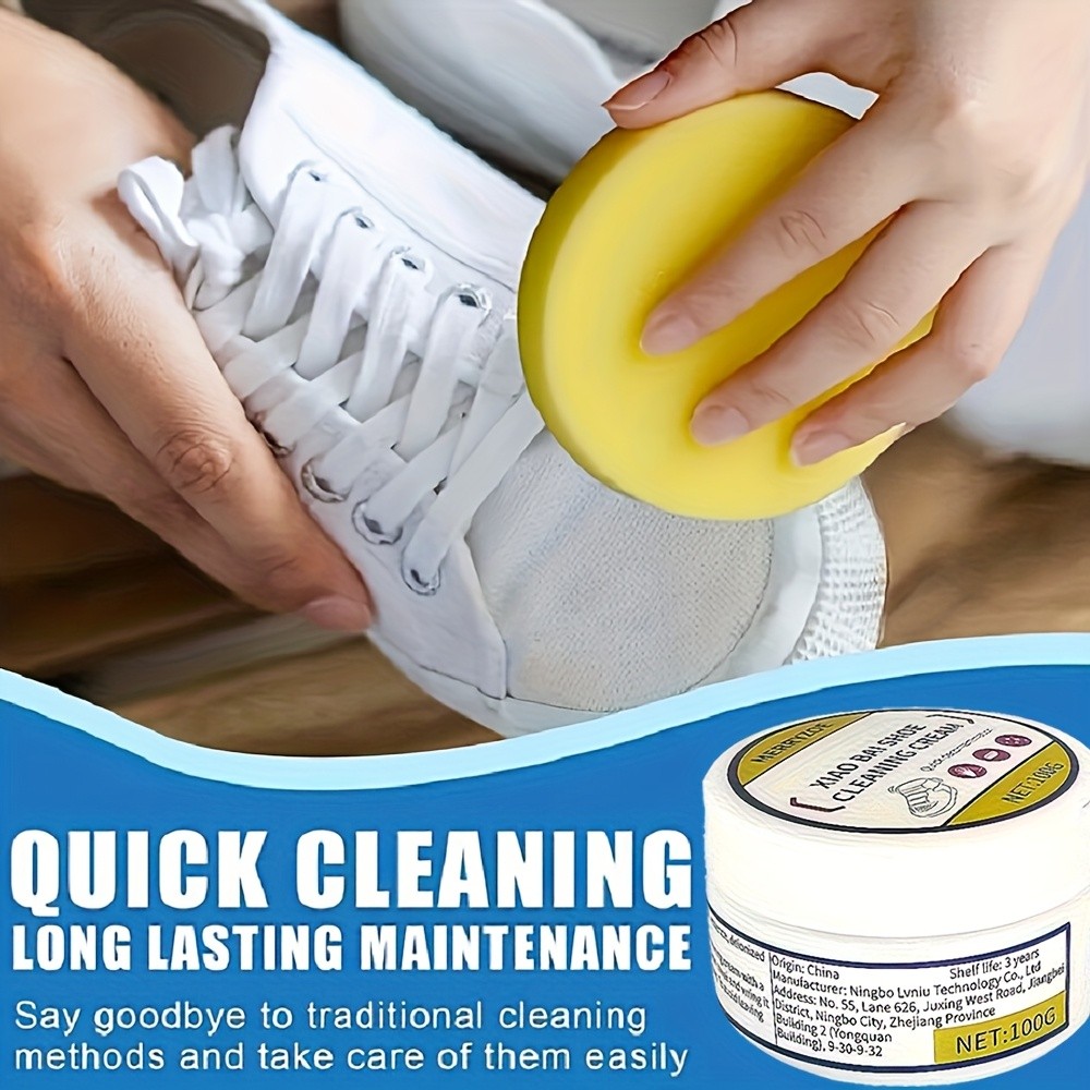 Premium All-Purpose Cleaning Cream for Footwear, Synthetic Leather, And…