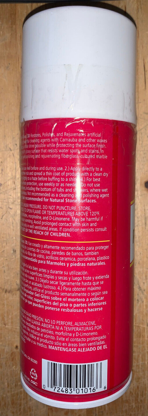 The Original Gel-Gloss Multi-Surface Polish & Protector Aerosol Detailer 12oz