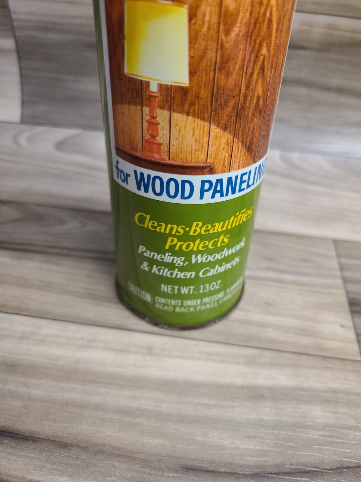 VTG SC Johnson Wax Regard Wood Paneling Cleaner Woodwork 13 Oz Metal Spray Can