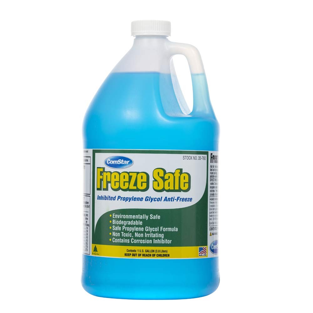 ComStar Freeze Safe,1 Gallon, Propylene Glycol Anti-Freeze with Blue Color & …