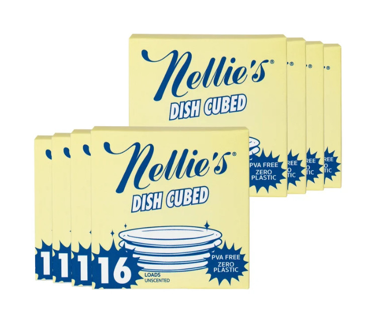 Nellie’s Auto Dish Cubed Dishwasher Cubes, Unscented, 128-count, Free Shipping..