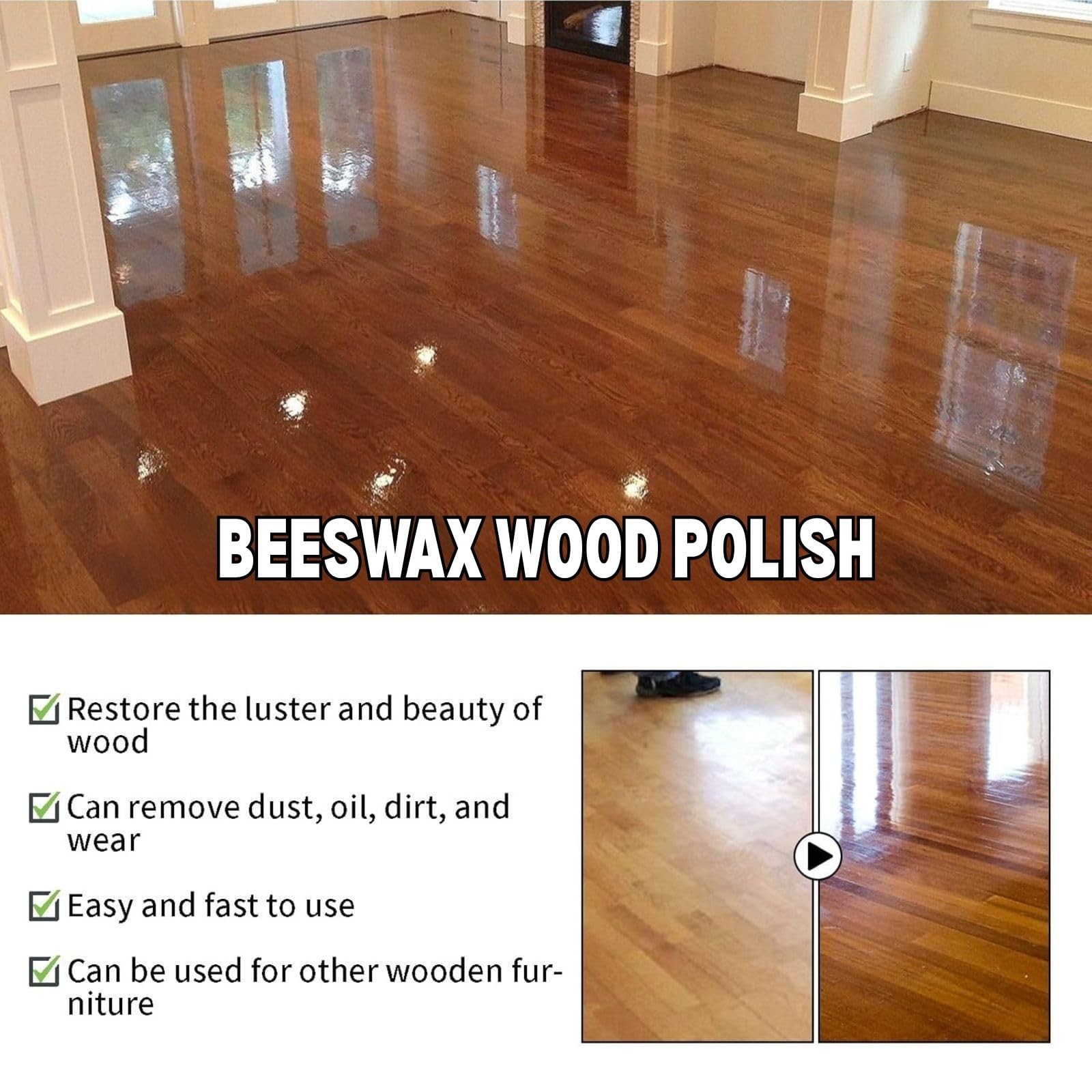 Beeswax Essential Oil Spray – 2PCS Furniture Polish & Wood Care Restorer