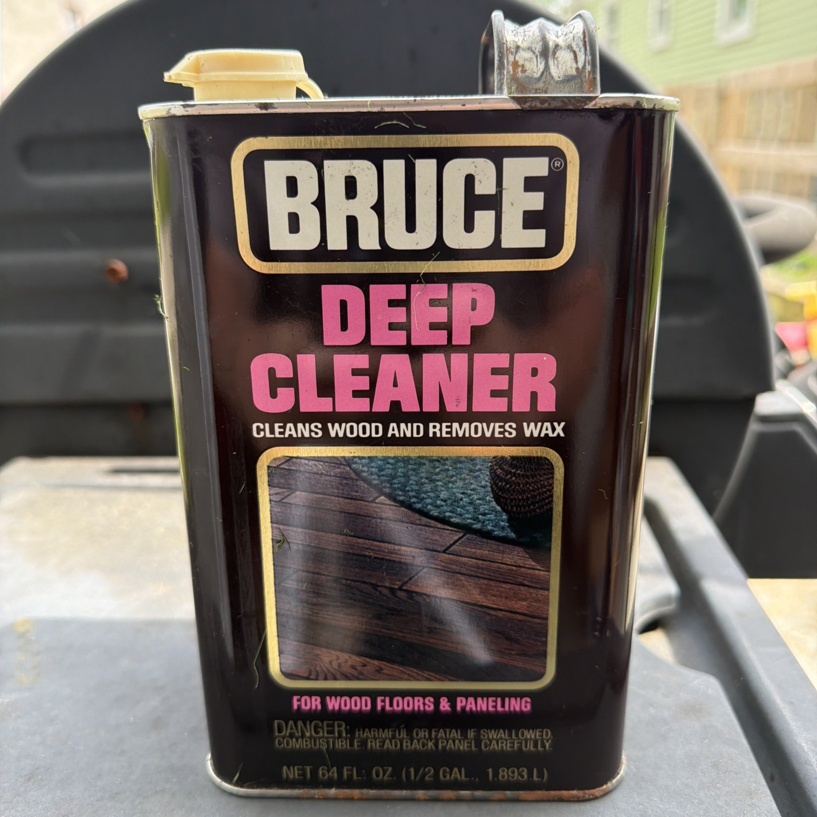 Bruce Deep Cleaner 64 Fl Oz Wood Floor Paneling Cleaner Wax Remover Tin 70% Full