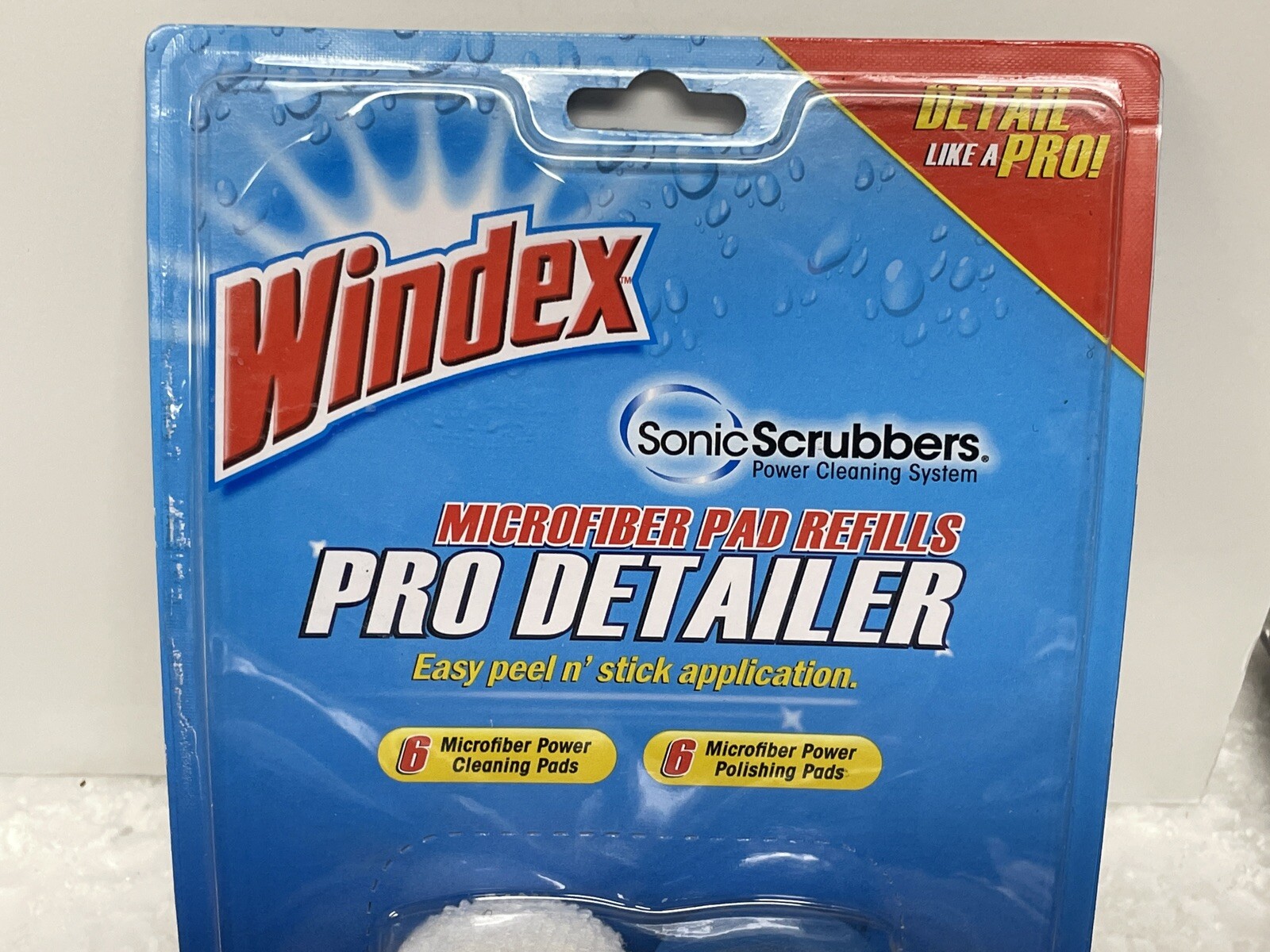 Windex Sonic Scrubber Microfiber Pad Refills NEW