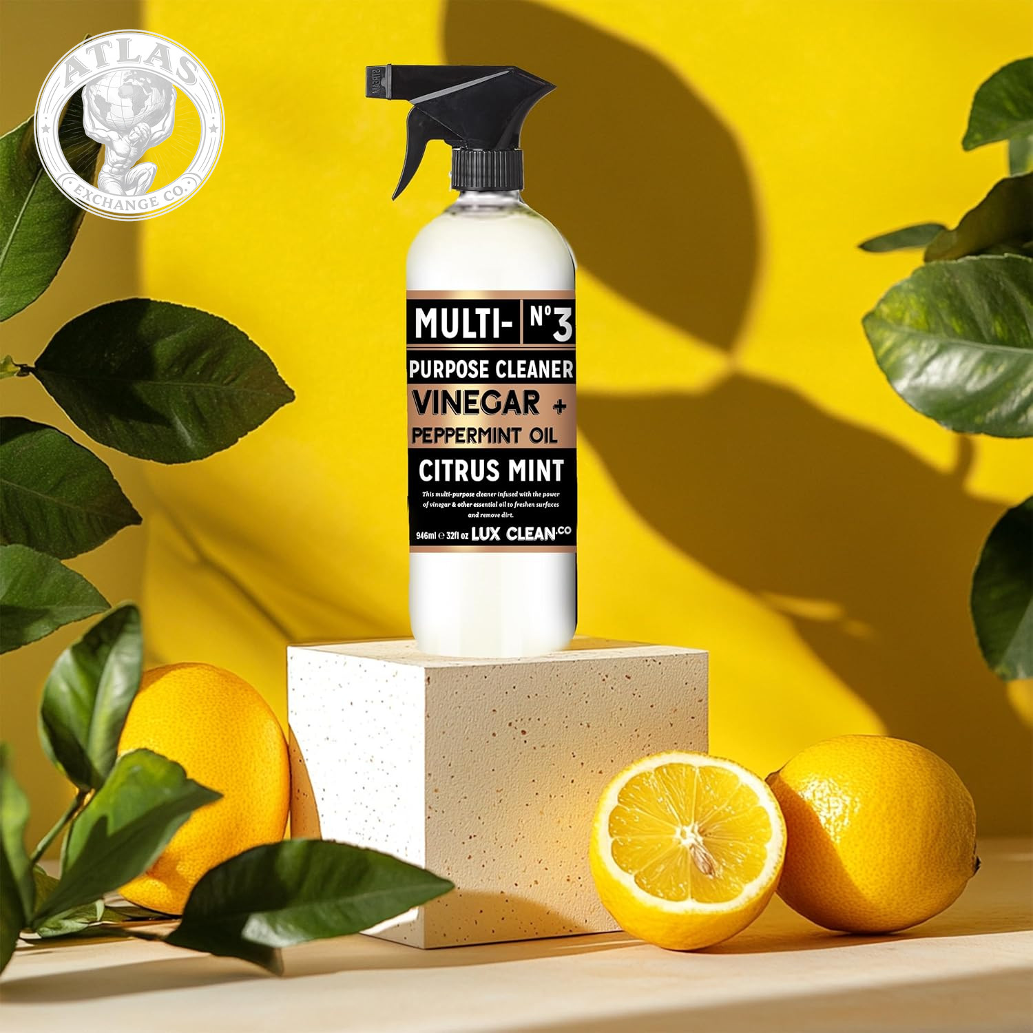 Lux Clean Multi-Purpose Cleaners, Vinegar with Eucalyptus and Peppermint | 32 Fl