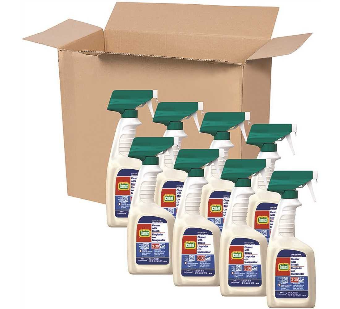 COMET 003700002287 32 oz. Cleaner with Bleach Spray Bottle Clear