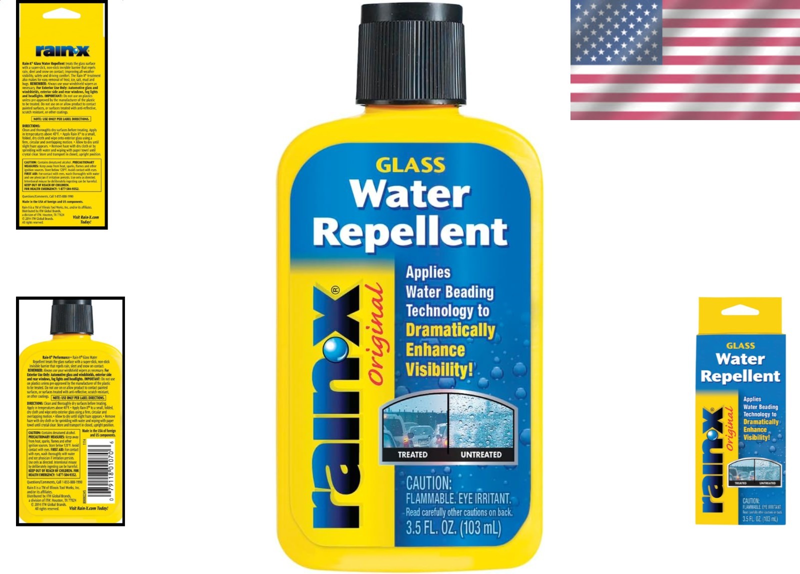 3.5 Oz Windshield Treatment Glass Cleaner Unscented Invisible Coating