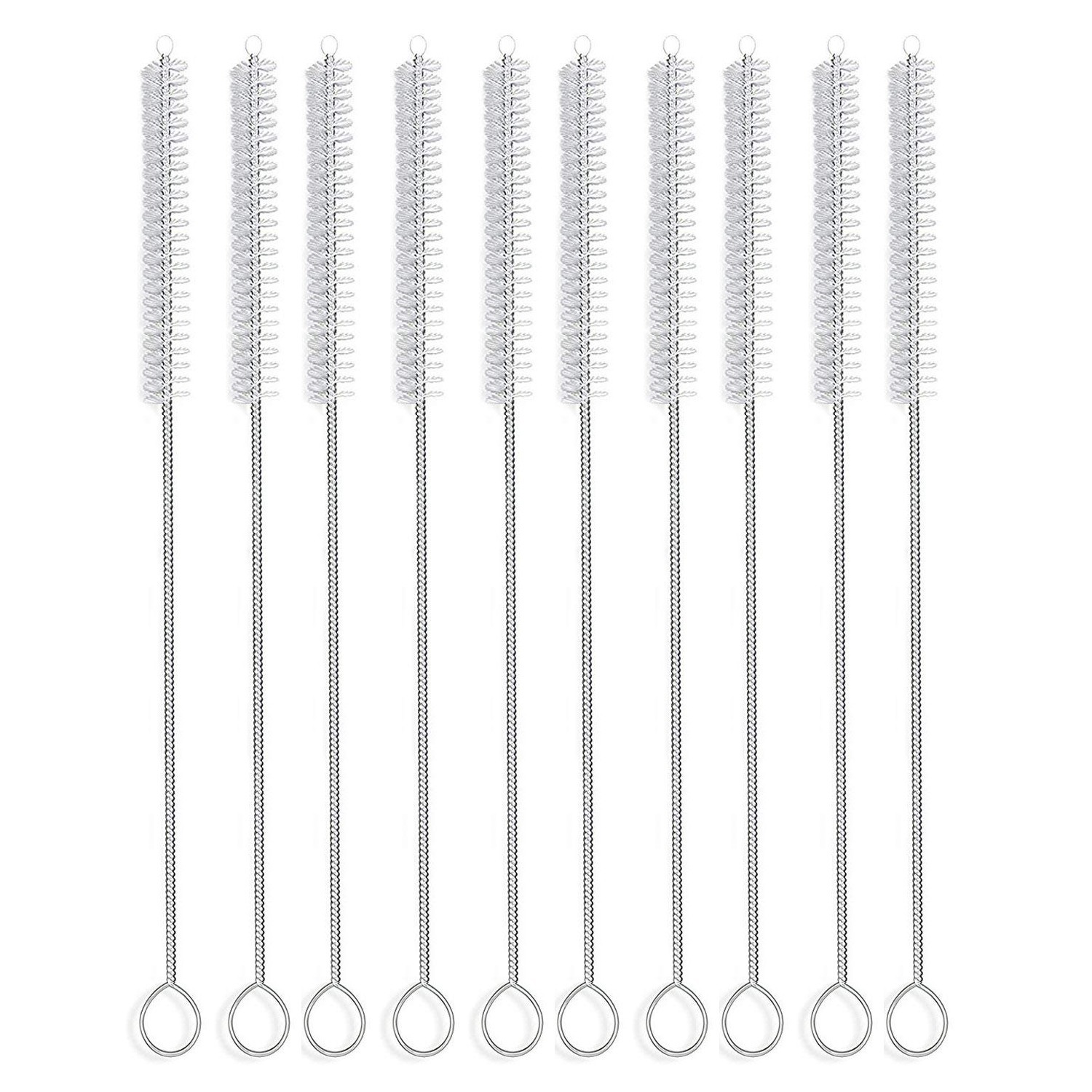 Straw Brush Cleaner 10 Pack 10 Inch Flexible Nylon Tube Cleaning Brushes