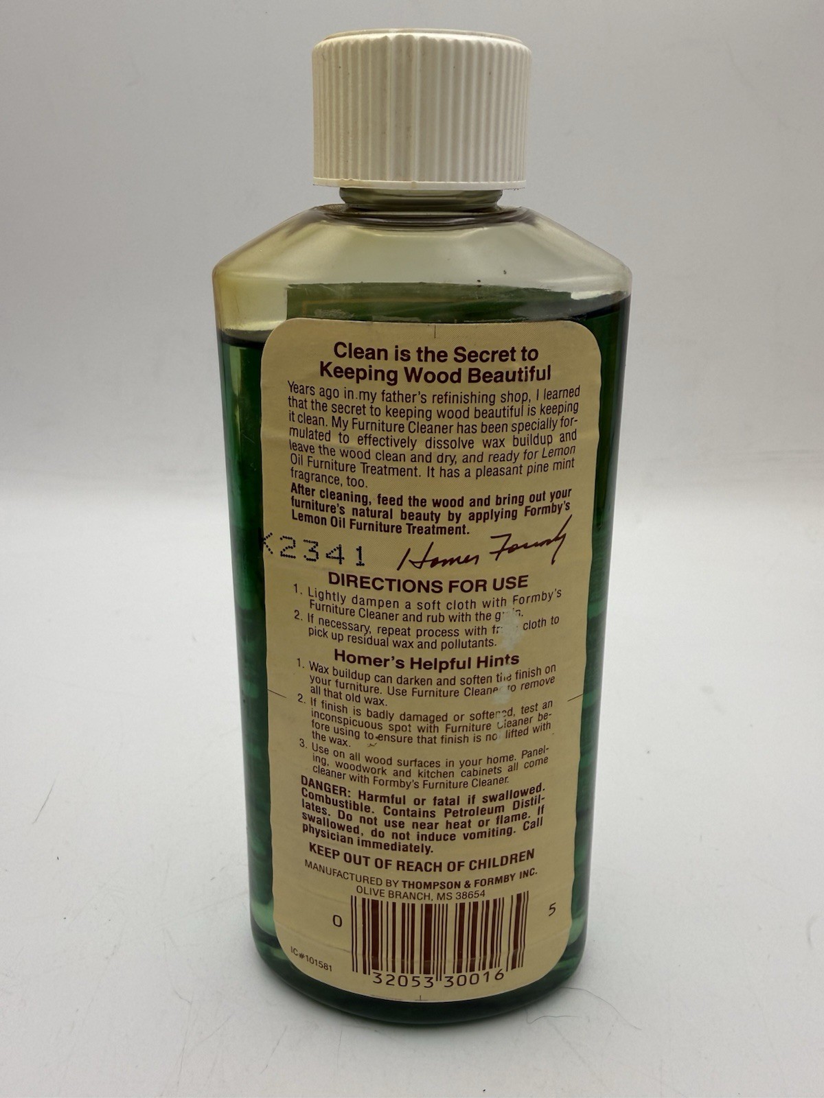 Formby’s Deep Cleansing Furniture Cleaner 8 oz Discontinued Mostly Full Opened