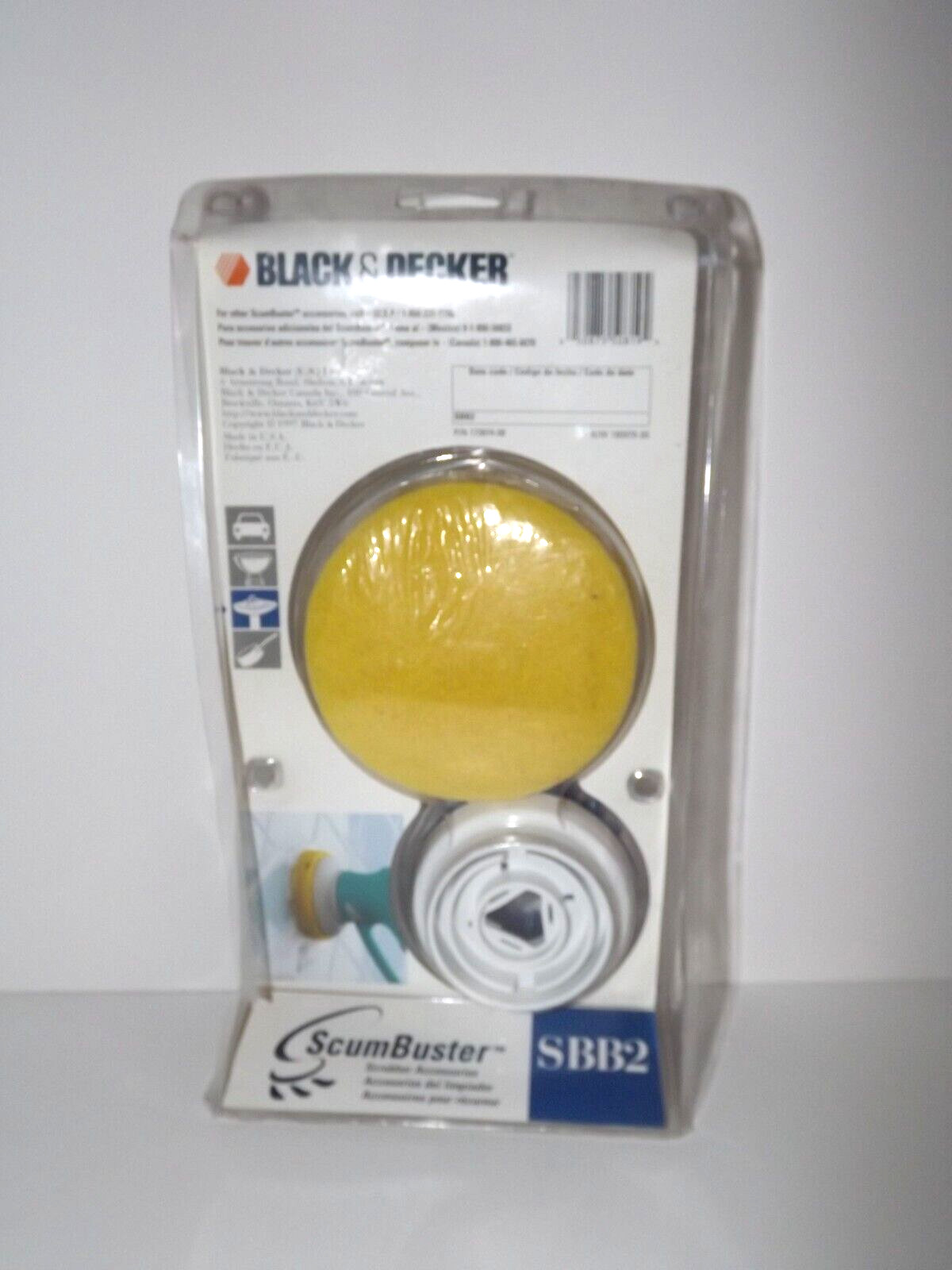 Black & Decker Scumbuster SBB2 Scrubber Accessories 1 Brush 2 Pads New (F)
