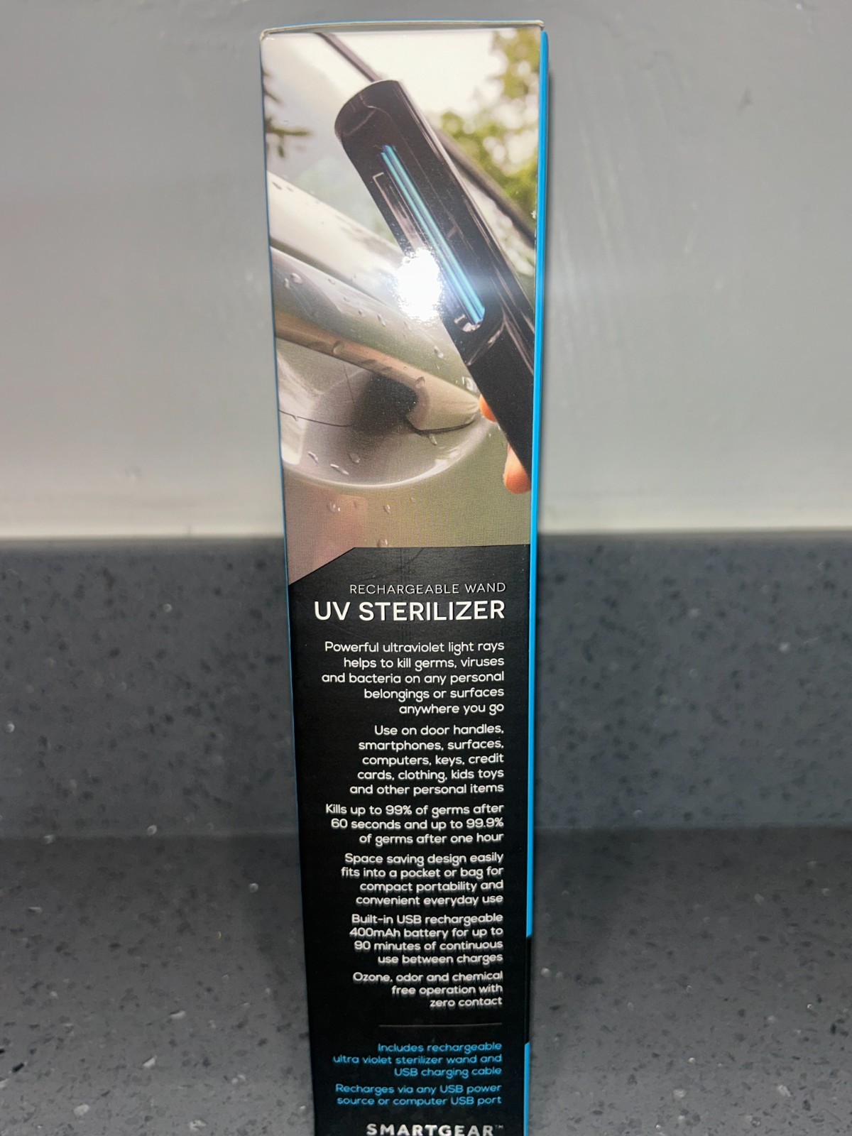 Smartgear Led Sterilization Wand New In Box Eliminates 99.9% Germs And Bacteria