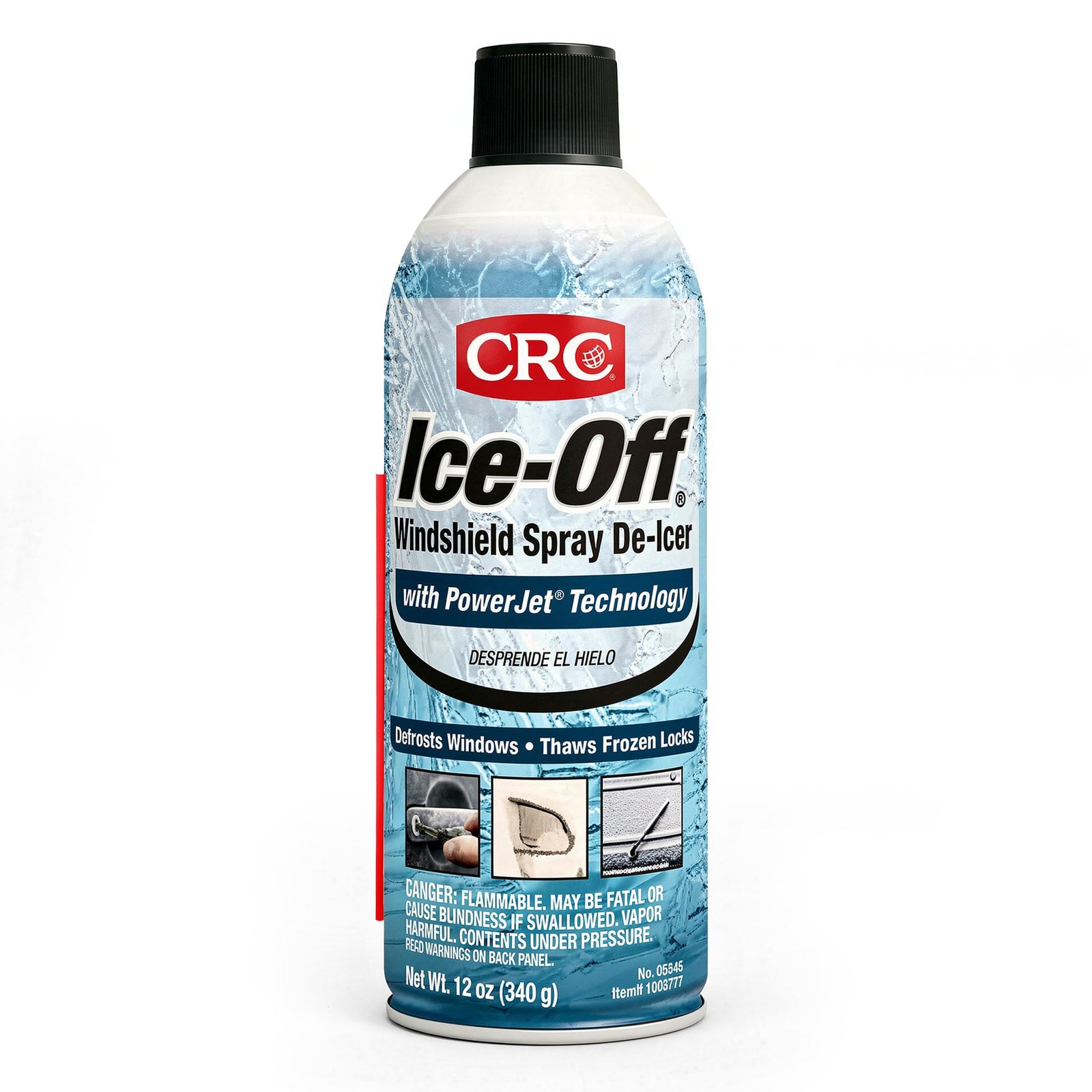 Windshield DeIcer Spray Melts Ice Snow Frost 12 Oz Pack of 1 Auto Car