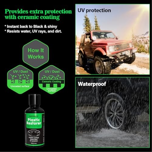Plastic Restorer Highly Concentrated Ceramic Coating for Cars, Back to 50ml