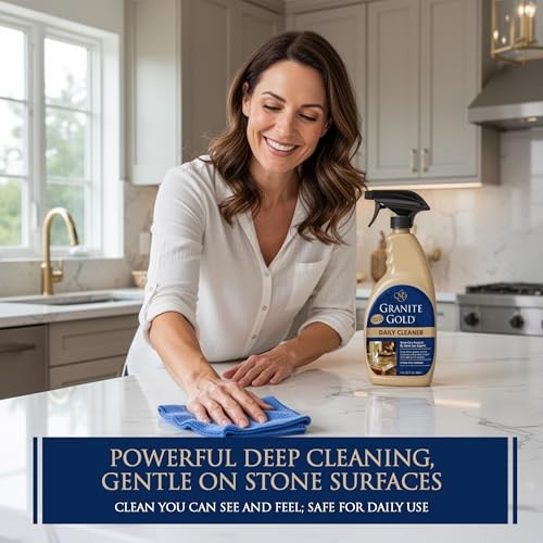 Granite Gold Daily Cleaner for Granite, Marble, Quartz & Natural Stone – 32 oz