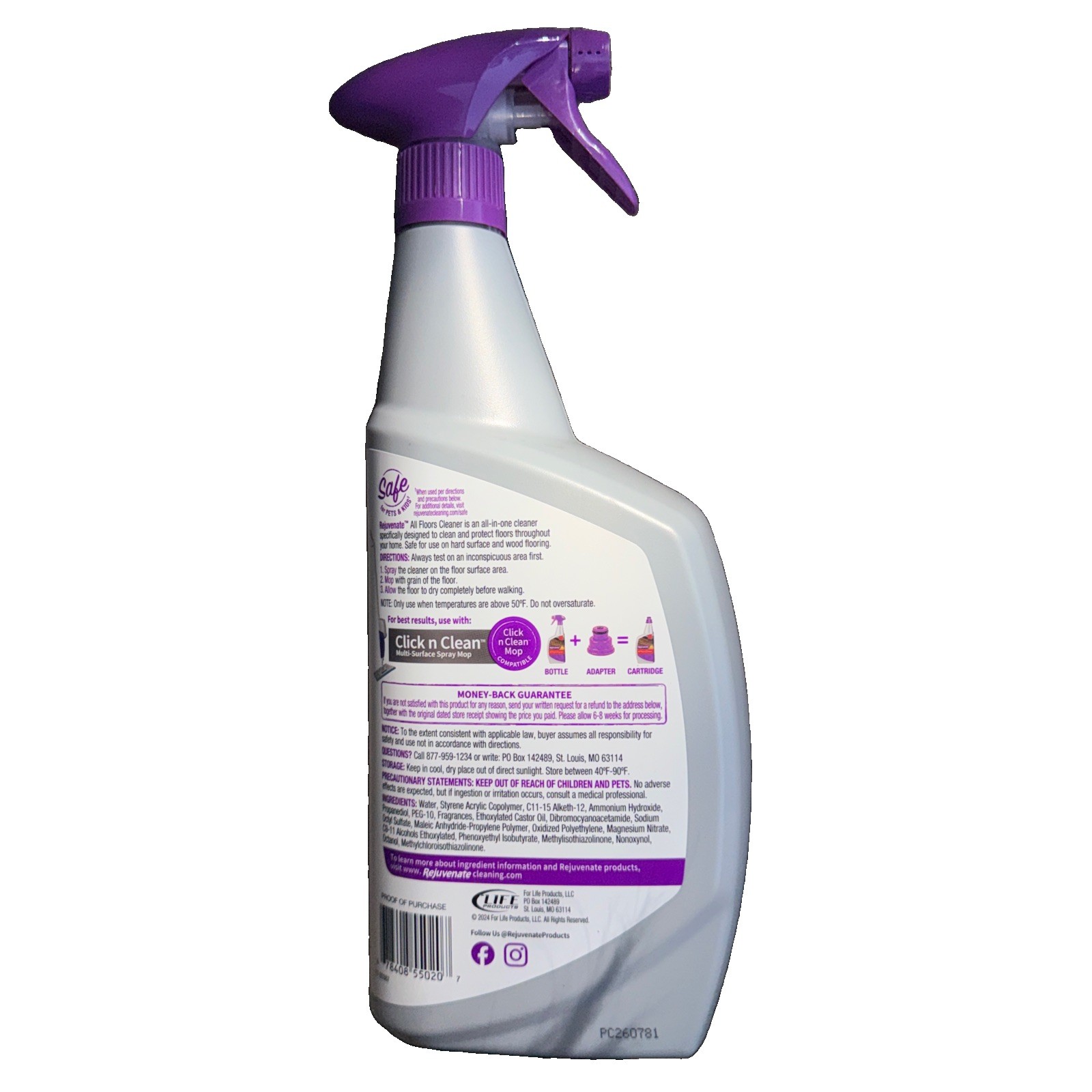 Rejuvenate All Floors Cleaner Fresh Citrus Scent 32 Fl Oz