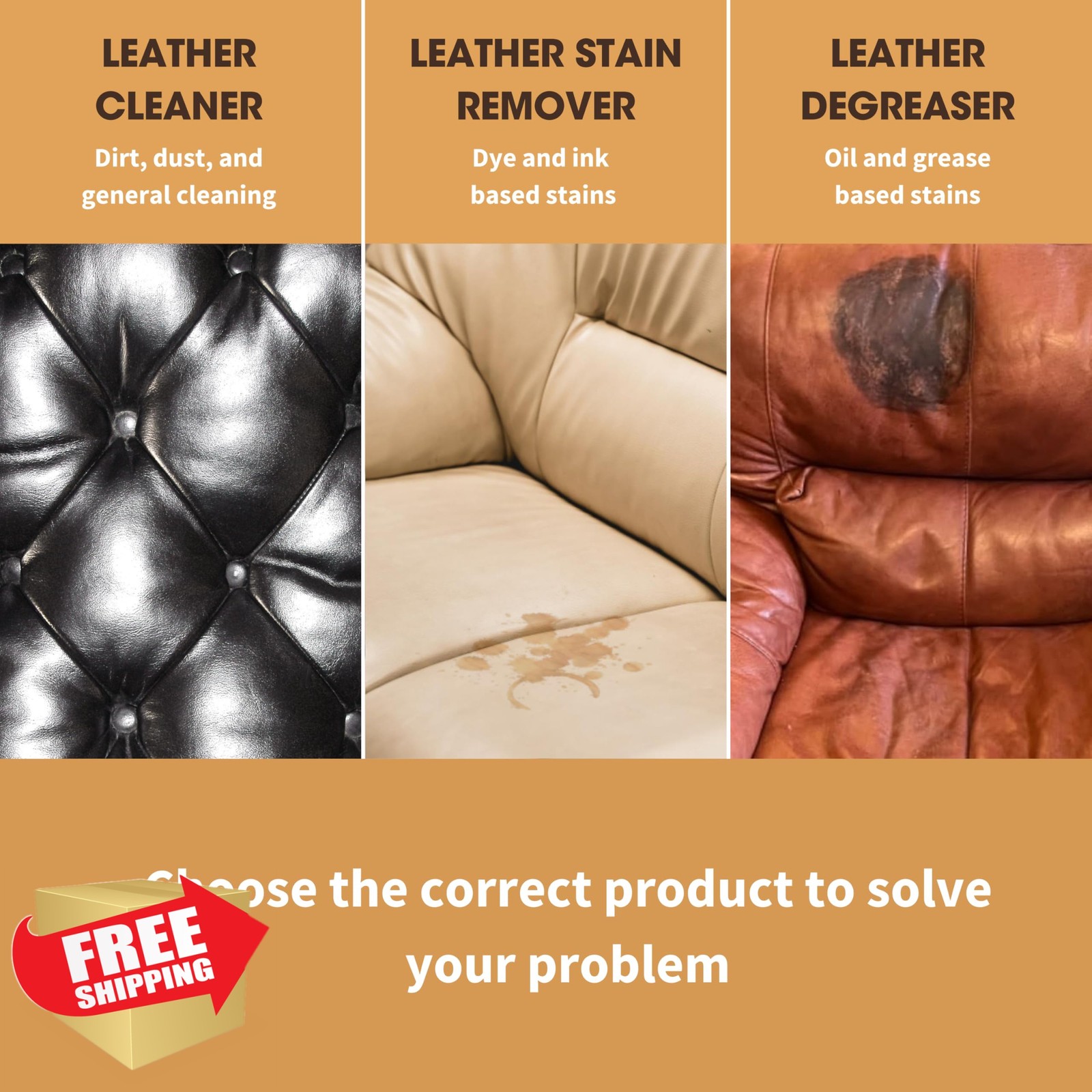 Furniture Clinic Leather Stain Remover 250ml 8.5oz