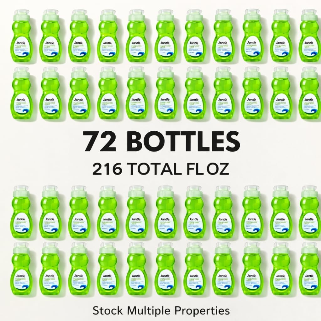 3 oz Dishwashing Liquid Bottles – Case of 72 Travel Size Mini Dish Soap – Bul…