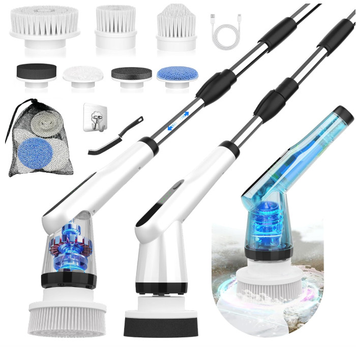 Electric Cordless Spin Scrubber Brush for Persons with Arthritis and Back Pain