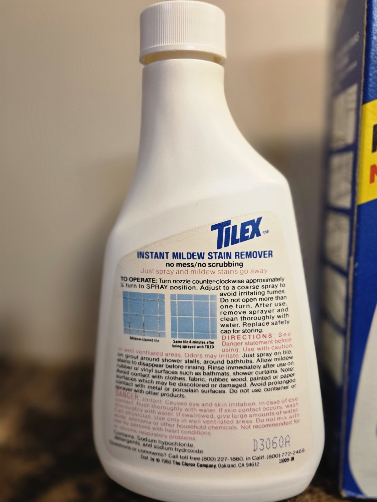 Clorox Tilex Vintage Instant Mildew Stain Remover New Full 16 Oz Bottle