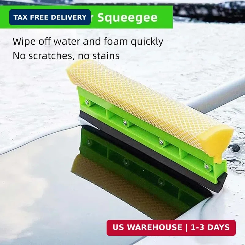 62″ Car Wash Brush Kit Mitt Mop Sponge with Long Handle, Chenille Microfiber Car