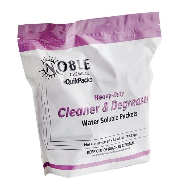 QuikPacks 1.5 oz. Heavy-Duty Concentrated Cleaner & Degreaser 2-Packs 36 per Bag